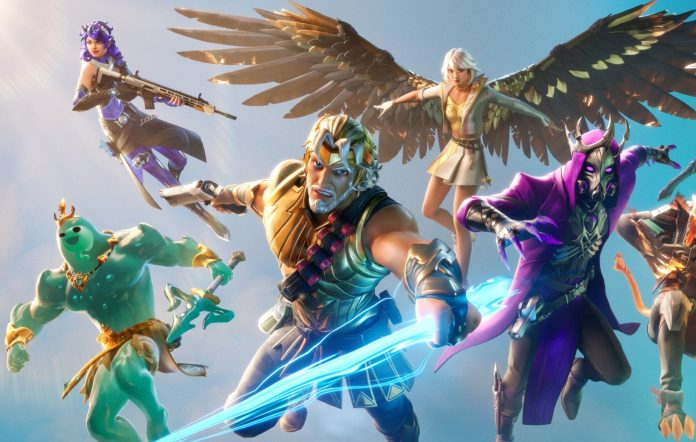 Fortnite: Multiple greek gods as Fortnite skins can be seen