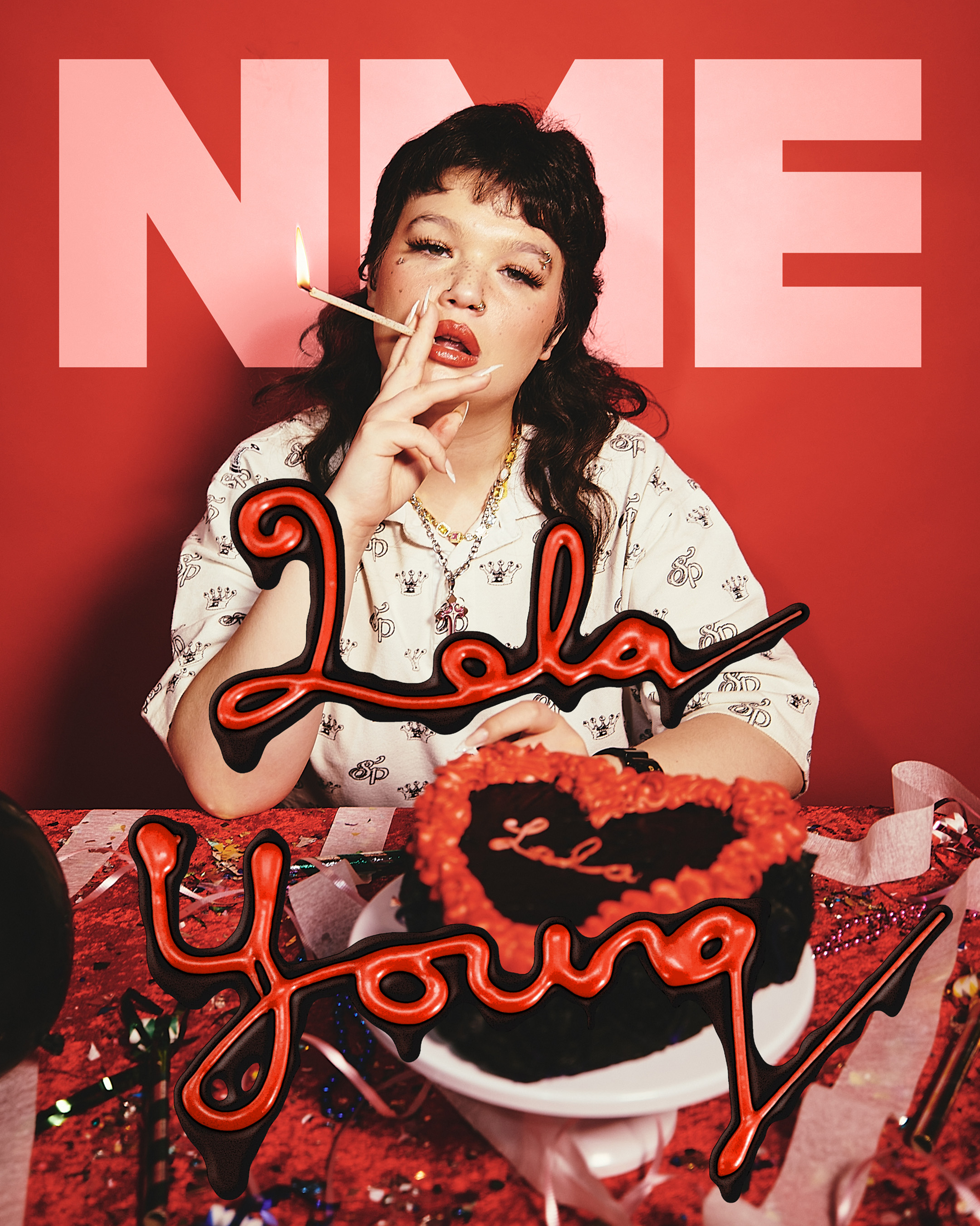 Lola Young on The Cover of NME (2024), photo by Ashley Osborn