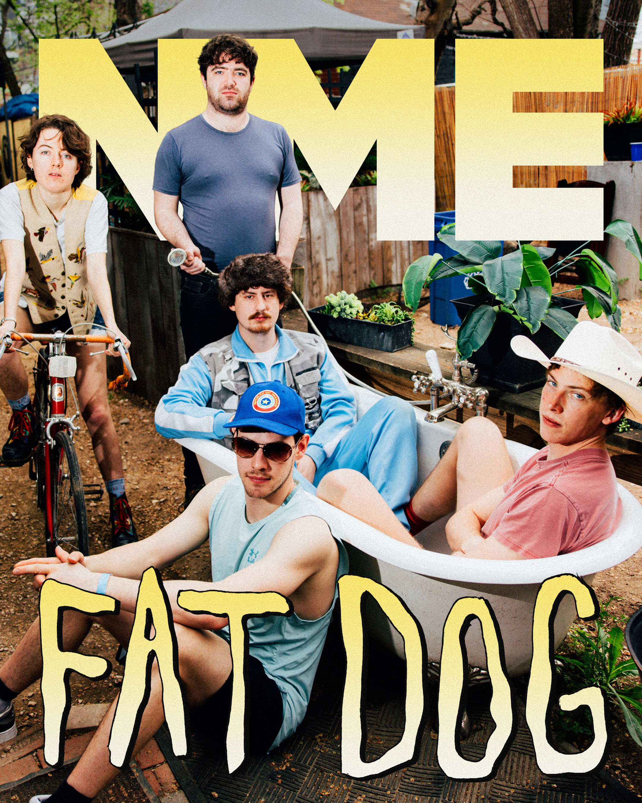 Fat Dog on The Cover of NME (2024), photo by Sam Keeler